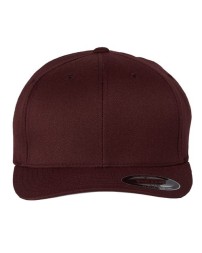 Flexfit 6477 Wool-Blend Cap – 83/15/2 Acrylic/Wool/PU Spandex | Structured Six-Panel Mid-Profile | Permacurv® Silver Undervisor | 8-Row Stitching | Sewn Eyelets | Fitted S/M L/XL