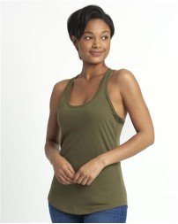 Next Level 6338 Women's Gathered Racerback Tank – 4 oz. 60/40 Combed Cotton/Poly Women's Racerback Tank | XS–2XL