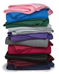 Alpine Fleece 8700 Fleece Throw Blanket – 7.7 oz. 100% Polyester Anti-Pill Fleece with Whipstitched Trim