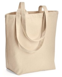 Liberty Bags 8866 Star of India Cotton Canvas Tote – 10 oz. 100% Cotton Canvas Gusseted Open-Top Tote with 32