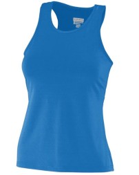 Augusta Sportswear 1202 Women's Solid Racerback Tank Top – 90/10 Polyester/Spandex Wicking Knit | XS–2XL