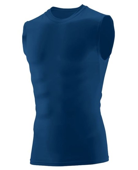 Augusta Sportswear 2602 Unisex Hyperform Sleeveless Compression Shirt – 84/16 Poly/Spandex 4-Way Stretch | S–3XL