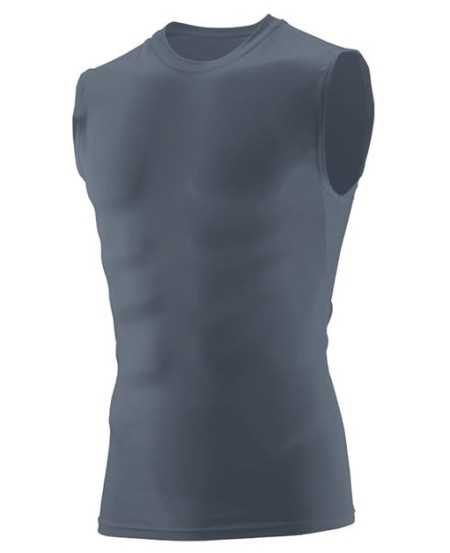 Augusta Sportswear 2603 Youth Hyperform Sleeveless Compression Shirt – 5.3 oz. 84/16 Poly/Spandex 4-Way Stretch | S–L