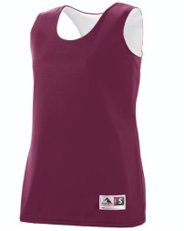 Augusta Sportswear 147 Women's Reversible Wicking Tank Top – Two-Layer 100% Polyester Wicking Knit | XS–2XL