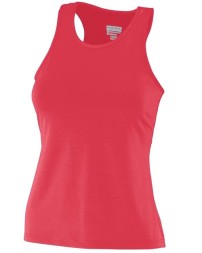 Augusta Sportswear 1203 Girls' Solid Racerback Tank Top – 90/10 Polyester/Spandex Wicking Knit | XS–L