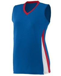 Augusta Sportswear 1356 Girls' Tornado Jersey – 92/8 Polyester/Spandex Pinhole Mesh | XS–L