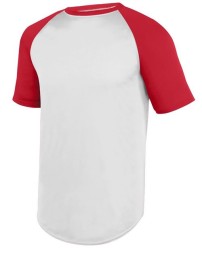 Augusta Sportswear 1508 Unisex Wicking Short Sleeve Baseball Jersey – 100% Polyester Wicking Knit | XS–3XL