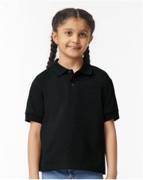 Gildan 8800B Youth DryBlend® Jersey Polo – 6 oz. 50/50 Cotton/Polyester Knit | DryBlend® Moisture-Management | Contoured Welt Collar & Cuffs | Youth Sizing | US Cotton Trust | OEKO-TEX