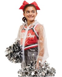 Augusta Sportswear 3161 Youth Clear Rain Jacket – 100% PVC Rain-Proof with Mesh-Vented Back | Youth Sizes