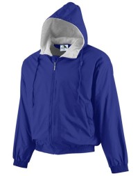 Augusta Sportswear 3281 Youth Hooded Taffeta Jacket / Fleece Lined – Nylon Taffeta with Fleece Interior | XS–L