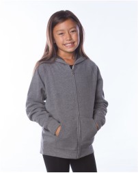 Independent Trading Co. PRM15YSBZ Youth Lightweight Special Blend Raglan Zip Hoodie – 6.5 oz. Youth Full-zip hoodie | XS–XL (Youth)