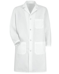 Red Kap 5700 Unisex Lab Coat – 5 oz. 80/20 Poly/Cotton Poplin, 4-Button, Exterior Chest Pocket | S–3XL