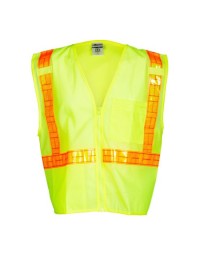 Kishigo 1076-1077 Men's Oralite All Mesh Work Vest – Unisex safety vest | S–5XL | ANSI 107 Type R Class 2
