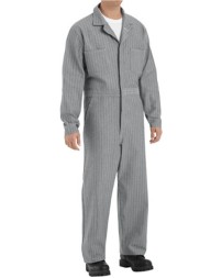 Red Kap CC16 Men's Button-Front Cotton Coverall – 8.5 oz. 100% Cotton Twill, Concealed Buttons, Action-Back | Multiple Sizes