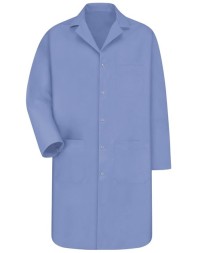 Red Kap KP18 Unisex Gripper Front Lab Coat – 5 oz. 80/20 Poly/Cotton Poplin, Interior Chest Pocket | S–4XL