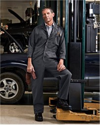 Red Kap CT10T Men's Tall Twill Action Back Coverall – 7.5 oz. 65/35 Poly/Cotton Twill | Tall 38–56