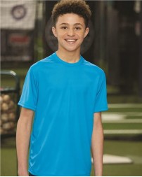 Badger 2120 Youth B-Core T-Shirt – 3.5 oz. 100% Polyester Moisture-Management/Antimicrobial Youth Performance Athletic Tee | XS–XL