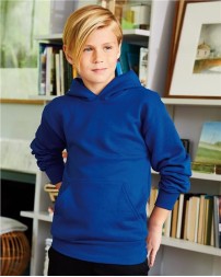 Hanes P473 Youth EcoSmart Hooded Sweatshirt – 7.8 oz. 50/50 Cotton/Poly No-Drawstring Youth Hoodie | XS–XL