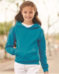 JERZEES 996YR Youth NuBlend Hooded Sweatshirt – 8 oz. Youth pullover hoodie | S–XL