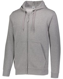 Augusta Sportswear 5418 Men's 60/40 Fleece Full-Zip Hoodie – 9 oz. Cotton/Poly, Split-Pouch Pockets | XS–5XL