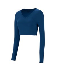 Augusta Sportswear 9012 Women's V-Neck Cheer Liner – Lightweight 90/10 Polyester/Spandex Moisture-Wicking Base Layer