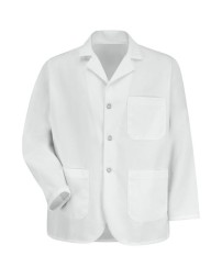 Red Kap 4010 Unisex North Collar Lapel Counter Coat – 7.5 oz. 65/35 Poly/Cotton Twill, Non-Yellowing Buttons