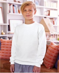 Hanes P360 Youth EcoSmart Crewneck Sweatshirt – 7.8 oz. 50/50 Cotton/Poly Youth Fleece | XS–XL