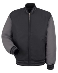 Red Kap JT40T Men's Tall Duo-Tone Team Jacket – 7.25 oz. 65/35 Twill, Insulated | Tall Sizes