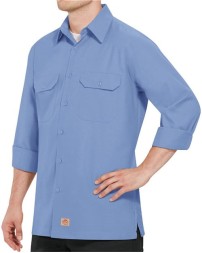 Red Kap SY50T Men's Tall Ripstop Long Sleeve Shirt – 4.25 oz. 65/35 Poly/Cotton Ripstop | LT–2XLT