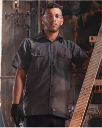 Red Kap SY60T Men's Tall Ripstop Short Sleeve Work Shirt – 4.25 oz. 65/35 Poly/Cotton Ripstop | LT–2XLT