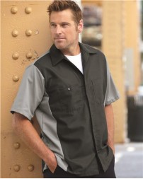 Red Kap SY20T Men's Tall Short Sleeve Automotive Crew Shirt – 4.25 oz. 65/35 Ripstop ZeroSkratch | MT–3XLT