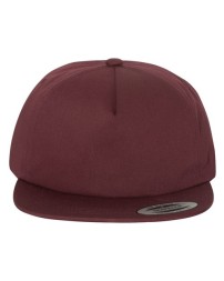 YP Classics 6502 Lightly-Structured Five-Panel Snapback Cap – 60/40 Cotton/Polyester Flat Bill