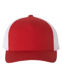 YP Classics 6506 Five-Panel Retro Trucker Cap – 65/35 Polyester/Cotton Structured Five-Panel Retro