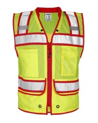 Kishigo S5042-5046 Men's Color Contrast High Performance Surveyors Vest – Men's Surveyors Vest | S–5XL | ANSI/ISEA 107-2015/2020 Type R Class 2