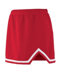 Augusta Sportswear 9126 Girls' Energy Cheer Skirt – 100% Polyester Double Knit A-Line with V-Notch | Youth