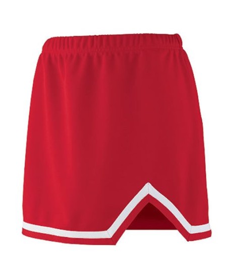 Augusta Sportswear 9126 Girls' Energy Cheer Skirt – 100% Polyester Double Knit A-Line with V-Notch | Youth