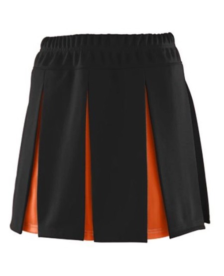 Augusta Sportswear 9116 Girls' Liberty Cheer Skirt – 100% Polyester Double Knit Box Pleat Youth Skirt