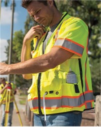 Kishigo S5010-5011 Unisex Professional Surveyors Vest – Unisex Surveyors Vest | S–5XL | ANSI/ISEA 107 Type R Class 3
