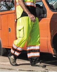 Kishigo 3118-3119 Unisex Premium Brilliant Series Mesh Pants – Unisex Safety Pants | S/M–2XL/4XL (dual sizes) | ANSI/ISEA 107 Class E Compliant