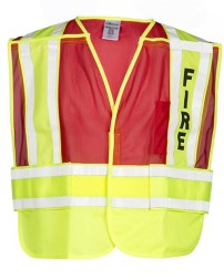 Kishigo 8052BV Unisex Fire Vest – Unisex Public Safety Vest (Fire) | M/XL–2XL/4XL (dual sizes) | ANSI 107 Type P | Class 2 (200 PSV — fire)