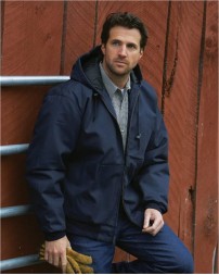 Red Kap JD20 Men's Blended Duck Zip-Front Hooded Jacket – 10 oz. 65/35 Duck, Insulated | S–4XL