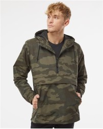 Independent Trading Co. EXP94NAW Men's Nylon Anorak Jacket –  Men's Half-zip pullover anorak | XS–3XL