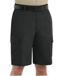 Red Kap PT66 Men's Cargo Shorts – 7.5 oz. 65/35 Poly/Cotton Twill, Snap Cargo Pockets, 12