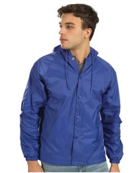 Augusta Sportswear 3102 Unisex Hooded Coach's Jacket – 2.1 oz. Nylon Taffeta Water-Resistant with Hood | S–3XL