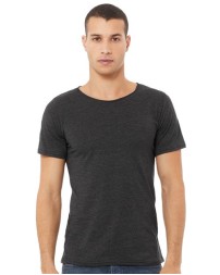 BELLA + CANVAS 3014 Unisex Raw Neck Tee – 4.2 oz. Airlume Cotton Short-Sleeve Tee with Exposed Raw Neckline