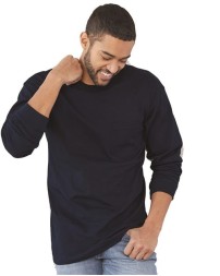 Bayside 8100 Unisex USA-Made Long Sleeve Pocket T-Shirt – 6.1 oz. 100% Cotton LS Pocket Tee | S–4XL