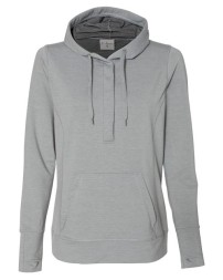 J. America 8431 Women’s Omega Stretch Snap-Placket Hooded Sweatshirt – 8 oz. Women’s Pullover hoodie | S–2XL