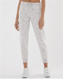 J. America 8675 Women's Mélange Fleece Joggers – 7.3 oz. Women's Jogger pants | S–2XL