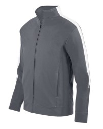 Augusta Sportswear 4395 Men's Medalist 2.0 Athletic Jacket – Heavyweight Poly Tricot, Front Zipper | S–3XL