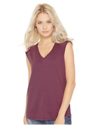 Next Level 5040 Women's Festival Sleeveless Deep V-Neck T-Shirt – 3.5 oz. 65/35 Poly/Cotton Deep V Sleeveless Tee | XS–2XL